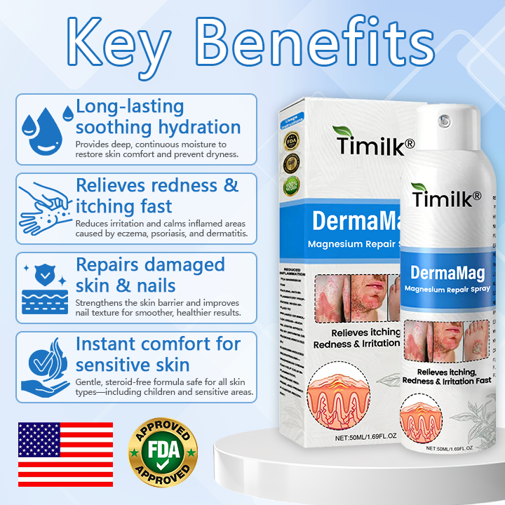 ✅ Official Store: Timilk® DermaMag Magnesium Repair Spray 🔥