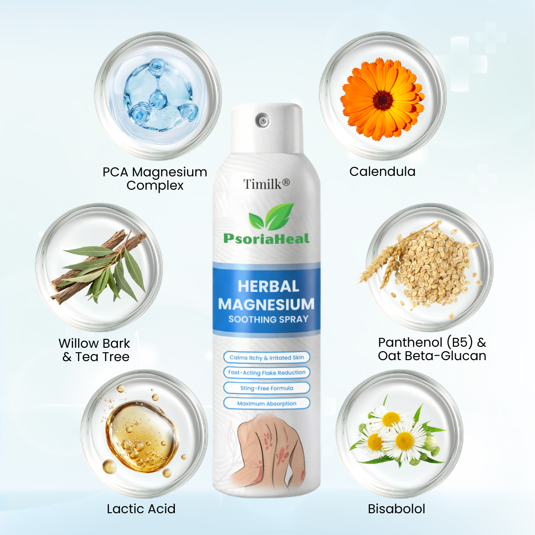 Timilk® PsoriaHeal Herbal Magnesium Soothing Spray